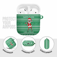 Funny Santa Claus Christmas AirPods Case Xmas Holiday Patterns - Wonder Print Shop