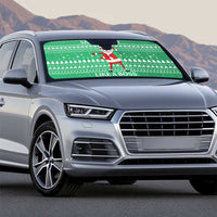 Funny Santa Claus Christmas Auto Sun Shade Xmas Holiday Patterns - Wonder Print Shop