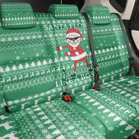 Funny Santa Claus Christmas Back Car Seat Cover Xmas Holiday Patterns - Wonder Print Shop