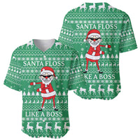 Funny Santa Claus Christmas Baseball Jersey Xmas Holiday Patterns - Wonder Print Shop