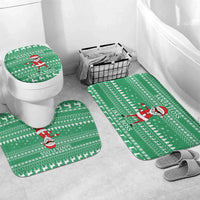 Funny Santa Claus Christmas Bathroom Set Xmas Holiday Patterns - Wonder Print Shop