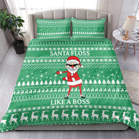 Funny Santa Claus Christmas Bedding Set Xmas Holiday Patterns - Wonder Print Shop