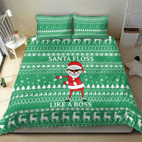 Funny Santa Claus Christmas Bedding Set Xmas Holiday Patterns - Wonder Print Shop