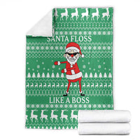 Funny Santa Claus Christmas Blanket Xmas Holiday Patterns - Wonder Print Shop