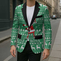 Funny Santa Claus Christmas Blazer Xmas Holiday Patterns - Wonder Print Shop