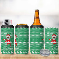 Funny Santa Claus Christmas 4 in 1 Can Cooler Tumbler Xmas Holiday Patterns - Wonder Print Shop