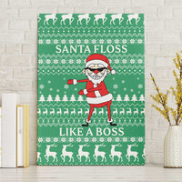 Funny Santa Claus Christmas Canvas Wall Art Xmas Holiday Patterns - Wonder Print Shop