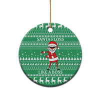 Funny Santa Claus Christmas Ceramic Ornament Xmas Holiday Patterns - Wonder Print Shop