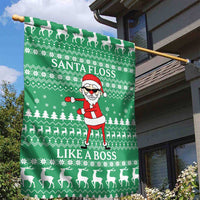 Funny Santa Claus Christmas Garden Flag Xmas Holiday Patterns - Wonder Print Shop