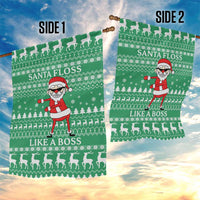 Funny Santa Claus Christmas Garden Flag Xmas Holiday Patterns - Wonder Print Shop