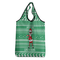 Funny Santa Claus Christmas Grocery Bag Xmas Holiday Patterns - Wonder Print Shop