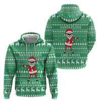 Funny Santa Claus Christmas Hoodie Xmas Holiday Patterns - Wonder Print Shop