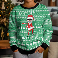 Funny Santa Claus Christmas Kid Ugly Christmas Sweater Xmas Holiday Patterns - Wonder Print Shop