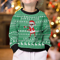 Funny Santa Claus Christmas Kid Ugly Christmas Sweater Xmas Holiday Patterns - Wonder Print Shop