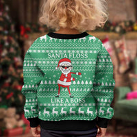 Funny Santa Claus Christmas Kid Ugly Christmas Sweater Xmas Holiday Patterns - Wonder Print Shop
