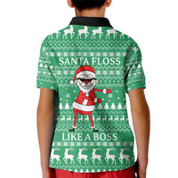 Funny Santa Claus Christmas Kid Polo Shirt Xmas Holiday Patterns - Wonder Print Shop