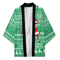 Funny Santa Claus Christmas Kimono Xmas Holiday Patterns - Wonder Print Shop