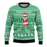 Funny Santa Claus Christmas Ugly Christmas Sweater Xmas Holiday Patterns - Wonder Print Shop