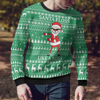 Funny Santa Claus Christmas Ugly Christmas Sweater Xmas Holiday Patterns - Wonder Print Shop