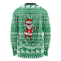 Funny Santa Claus Christmas Long Sleeve Shirt Xmas Holiday Patterns - Wonder Print Shop