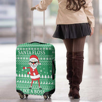 Funny Santa Claus Christmas Luggage Cover Xmas Holiday Patterns - Wonder Print Shop