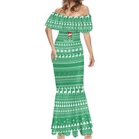 Funny Santa Claus Christmas Mermaid Dress Xmas Holiday Patterns - Wonder Print Shop