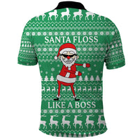 Funny Santa Claus Christmas Polo Shirt Xmas Holiday Patterns - Wonder Print Shop