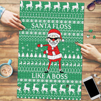 Funny Santa Claus Christmas Puzzle Xmas Holiday Patterns - Wonder Print Shop