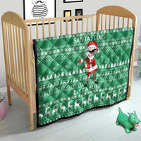 Funny Santa Claus Christmas Quilt Xmas Holiday Patterns - Wonder Print Shop