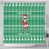 Funny Santa Claus Christmas Shower Curtain Xmas Holiday Patterns - Wonder Print Shop