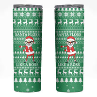 Funny Santa Claus Christmas Skinny Tumbler Xmas Holiday Patterns - Wonder Print Shop