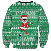 Funny Santa Claus Christmas Sweatshirt Xmas Holiday Patterns - Wonder Print Shop