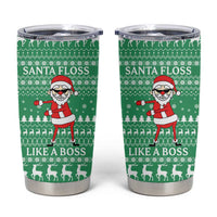 Funny Santa Claus Christmas Tumbler Cup Xmas Holiday Patterns - Wonder Print Shop