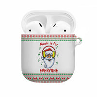 Funny Santa Music Is For Everyone Christmas AirPods Case Xmas Holiday Patterns - Wonder Print Shop