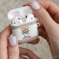 Funny Santa Music Is For Everyone Christmas AirPods Case Xmas Holiday Patterns - Wonder Print Shop