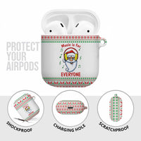 Funny Santa Music Is For Everyone Christmas AirPods Case Xmas Holiday Patterns - Wonder Print Shop