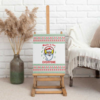 Funny Santa Music Is For Everyone Christmas Canvas Wall Art Xmas Holiday Patterns - Wonder Print Shop