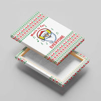 Funny Santa Music Is For Everyone Christmas Canvas Wall Art Xmas Holiday Patterns - Wonder Print Shop