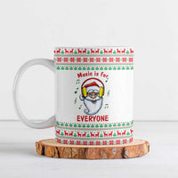Funny Santa Music Is For Everyone Christmas Ceramic Mug Xmas Holiday Patterns - Wonder Print Shop