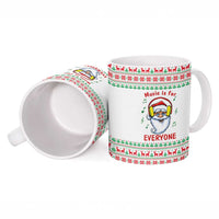 Funny Santa Music Is For Everyone Christmas Ceramic Mug Xmas Holiday Patterns - Wonder Print Shop