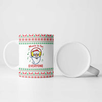 Funny Santa Music Is For Everyone Christmas Ceramic Mug Xmas Holiday Patterns - Wonder Print Shop