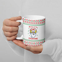 Funny Santa Music Is For Everyone Christmas Ceramic Mug Xmas Holiday Patterns - Wonder Print Shop