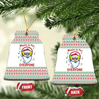 Funny Santa Music Is For Everyone Christmas Ceramic Ornament Xmas Holiday Patterns - Wonder Print Shop