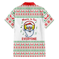 Funny Santa Music Is For Everyone Christmas Family Matching Long Sleeve Bodycon Dress and Hawaiian Shirt Xmas Holiday Patterns - Wonder Print Shop