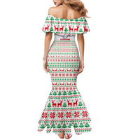 Funny Santa Music Is For Everyone Christmas Family Matching Mermaid Dress and Hawaiian Shirt Xmas Holiday Patterns - Wonder Print Shop