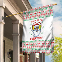 Funny Santa Music Is For Everyone Christmas Garden Flag Xmas Holiday Patterns - Wonder Print Shop