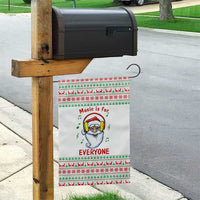 Funny Santa Music Is For Everyone Christmas Garden Flag Xmas Holiday Patterns - Wonder Print Shop