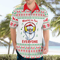 Funny Santa Music Is For Everyone Christmas Hawaiian Shirt Xmas Holiday Patterns - Wonder Print Shop