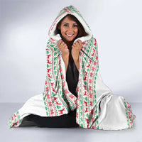 Funny Santa Music Is For Everyone Christmas Hooded Blanket Xmas Holiday Patterns - Wonder Print Shop