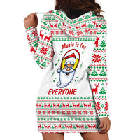 Funny Santa Music Is For Everyone Christmas Hoodie Dress Xmas Holiday Patterns - Wonder Print Shop